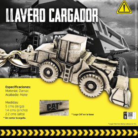 LLAVERO CARGADOR DE RUEDAS CATERPILLAR.
