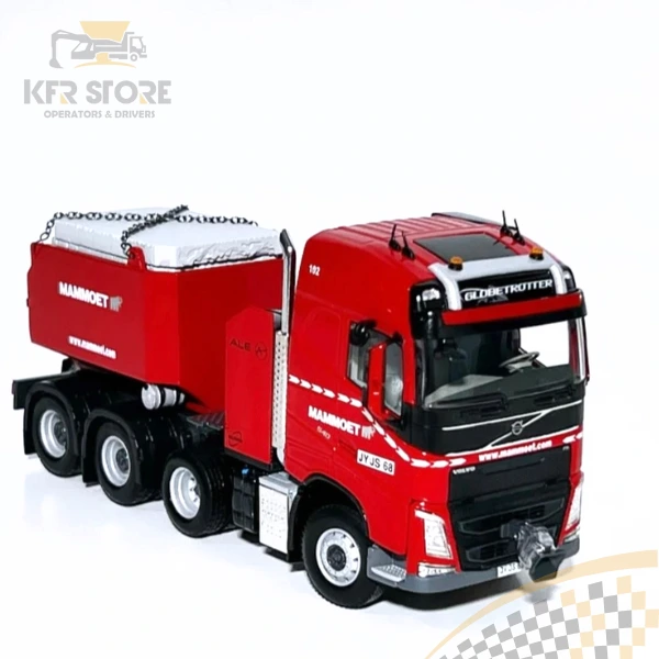 Mammoet; VOLVO FH4 GLOBETROTTER 8X4 CAJA DE LASTRE DE RESINA + PLACAS DE ESTELLO - Imagen 7