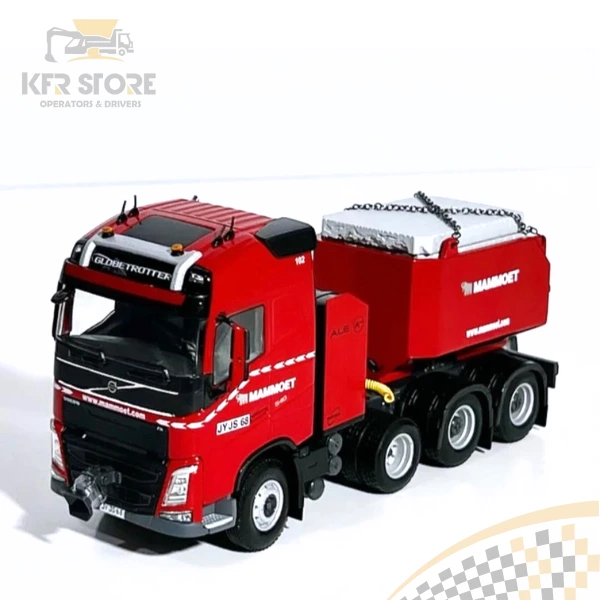 Mammoet; VOLVO FH4 GLOBETROTTER 8X4 CAJA DE LASTRE DE RESINA + PLACAS DE ESTELLO - Imagen 6