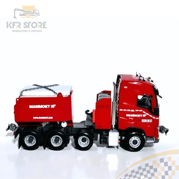 Mammoet; VOLVO FH4 GLOBETROTTER 8X4 CAJA DE LASTRE DE RESINA + PLACAS DE ESTELLO - Imagen 5
