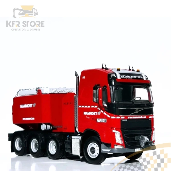 Mammoet; VOLVO FH4 GLOBETROTTER 8X4 CAJA DE LASTRE DE RESINA + PLACAS DE ESTELLO - Imagen 4