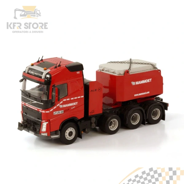 Mammoet; VOLVO FH4 GLOBETROTTER 8X4 CAJA DE LASTRE DE RESINA + PLACAS DE ESTELLO