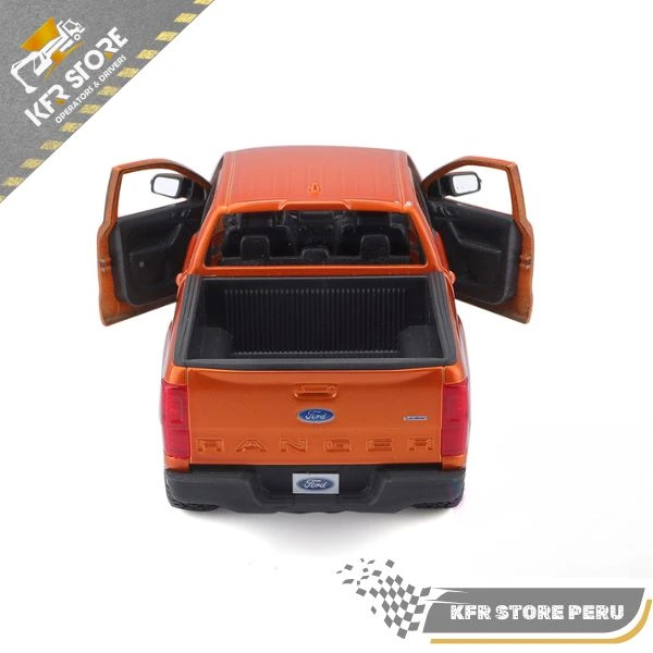 CAMIONETA FORD RANGER (2019, MODELO A ESCALA 1/24, COLOR NARANJA) - Imagen 5