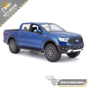 CAMIONETA FORD RANGER (2019, MODELO DE COCHE DE METAL FUNDIDO A ESCALA 1/27, AZUL)